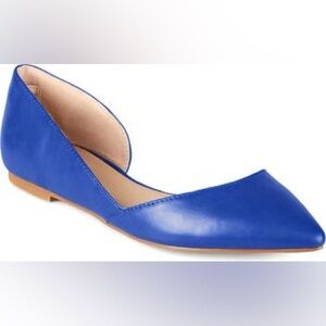 JOURNEE Collection – Cortni d'Orsay Flat, Blue 11 WIDE